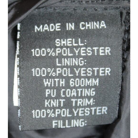 XOXO Girls M (8-10) Quilted Puffer Jacket Coat Black Sherpa Collar - Picture 6 of 11